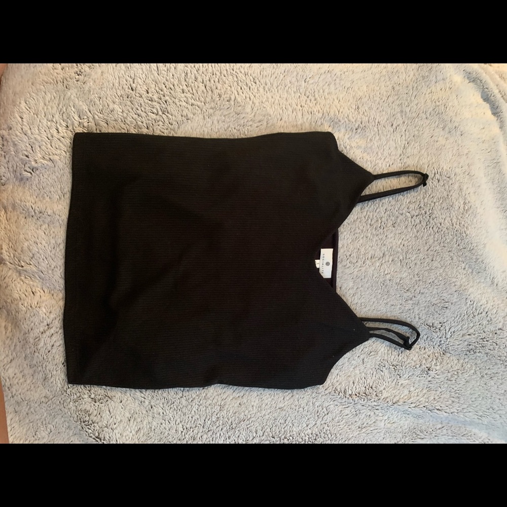 Black loosely fit tank top